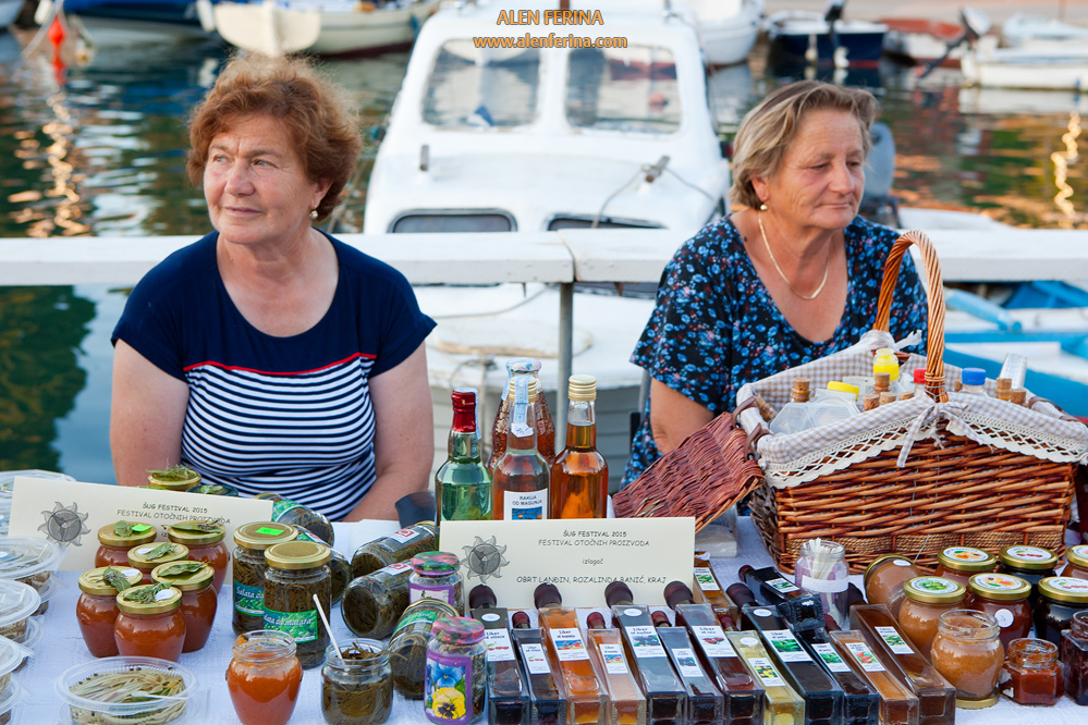 Open air fair of local products is held often during summer season.