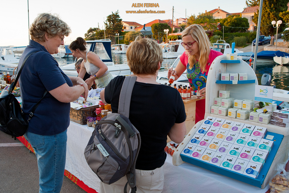 Open air fair of local products is held often during summer season.