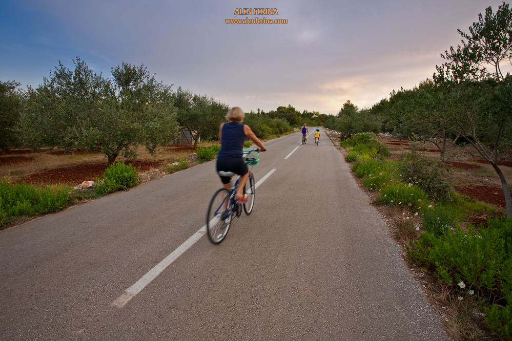 Low traffic roads are ideal for bike rides.