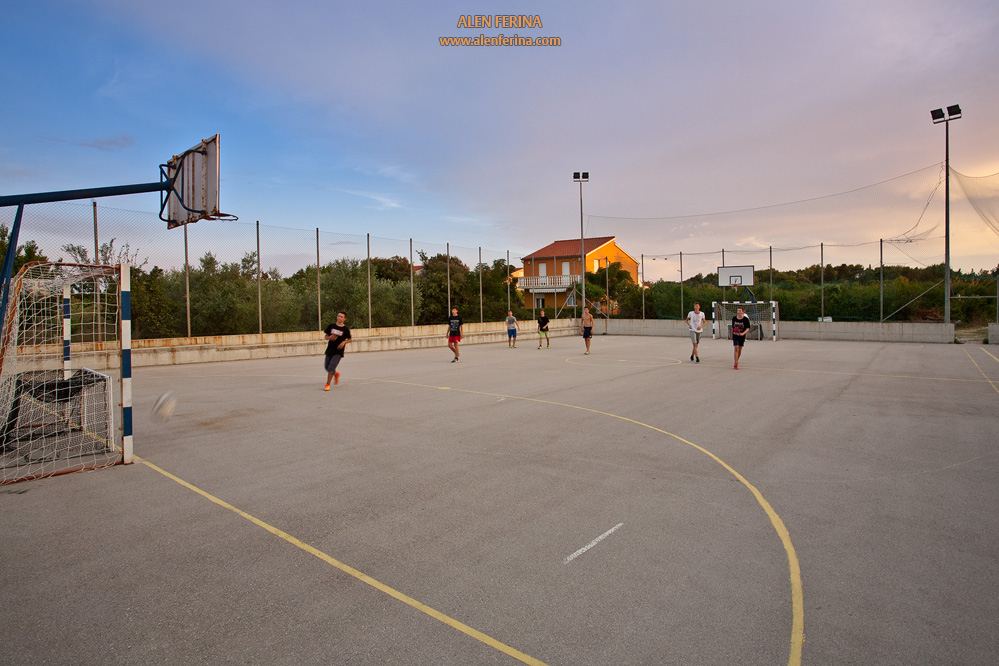 Football field in place Ugljan.