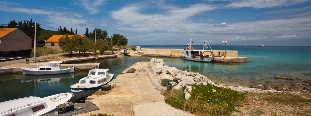 Port in place Susica, island Ugljan, Dalmatia, Croatia