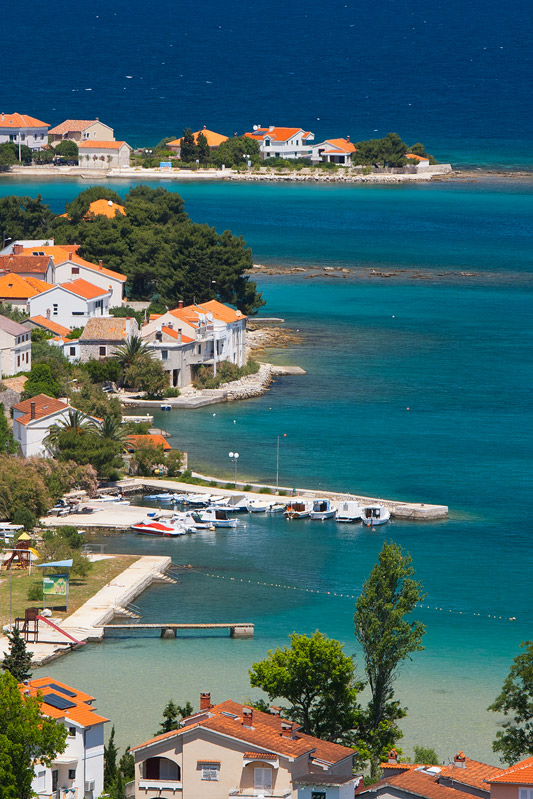 Preko and Poljana coast, island Ugljan, Dalmatia, Croatia