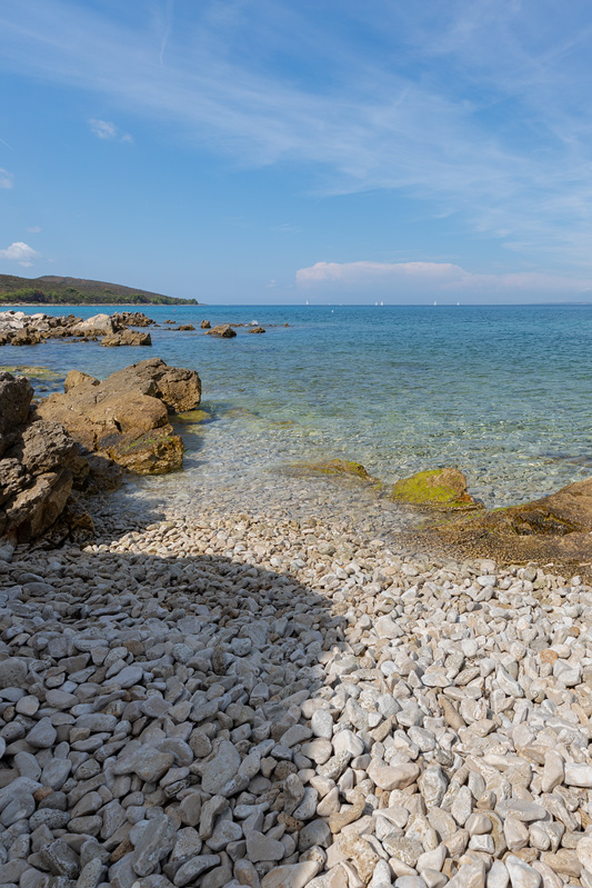 Entrance to the sea at cove Susica in place Ugljan, island Uglja